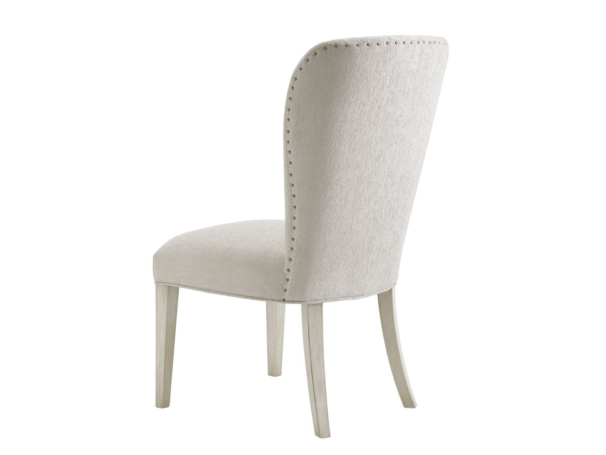 Oyster Bay - Baxter Upholstered Side Chair - Pearl Silver