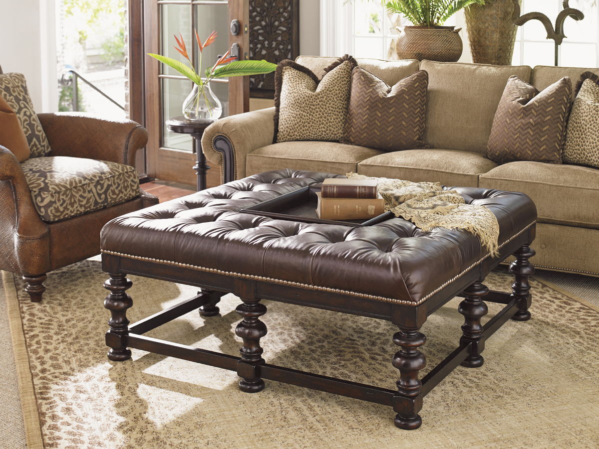 Tommy Bahama Upholstery - Heather Cocktail Ottoman