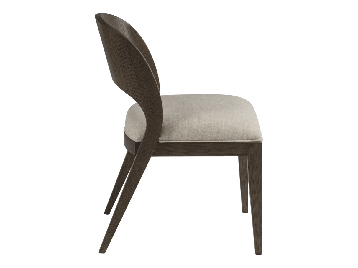 Andare - Wood Dining Side Chair - Dark Brown / Gray