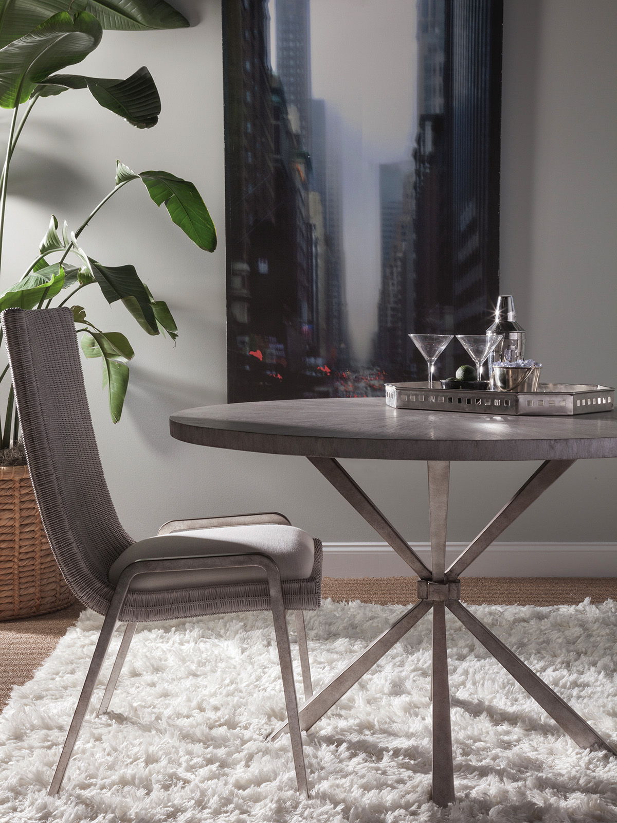 Signature Designs - Iteration Round Dining Table - Dark Gray