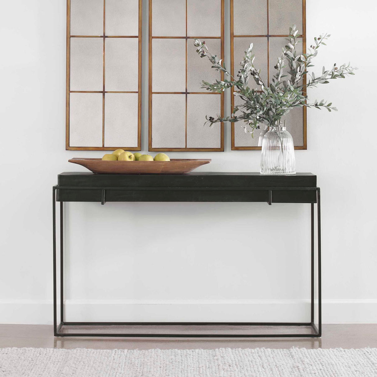 Telone - Modern Console Table - Black