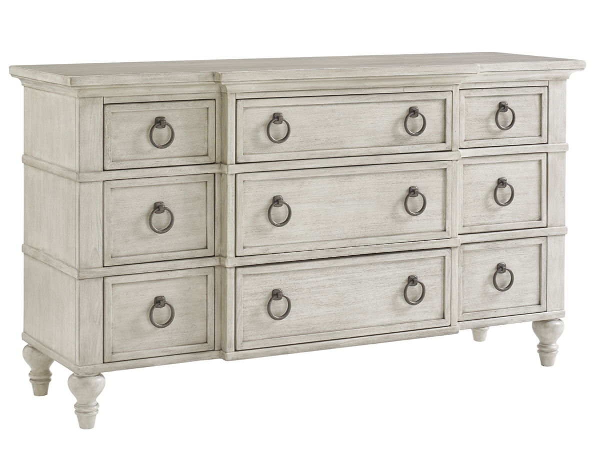Oyster Bay - Barrett Triple Dresser - Pearl Silver