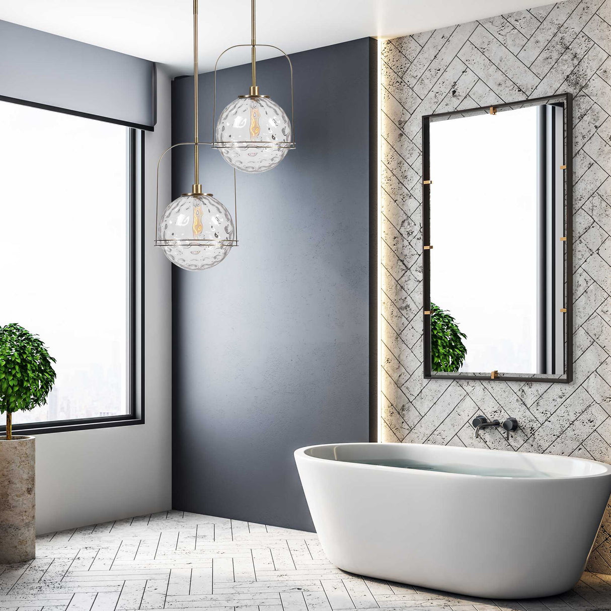 Egon - Rectangular Mirror - Black