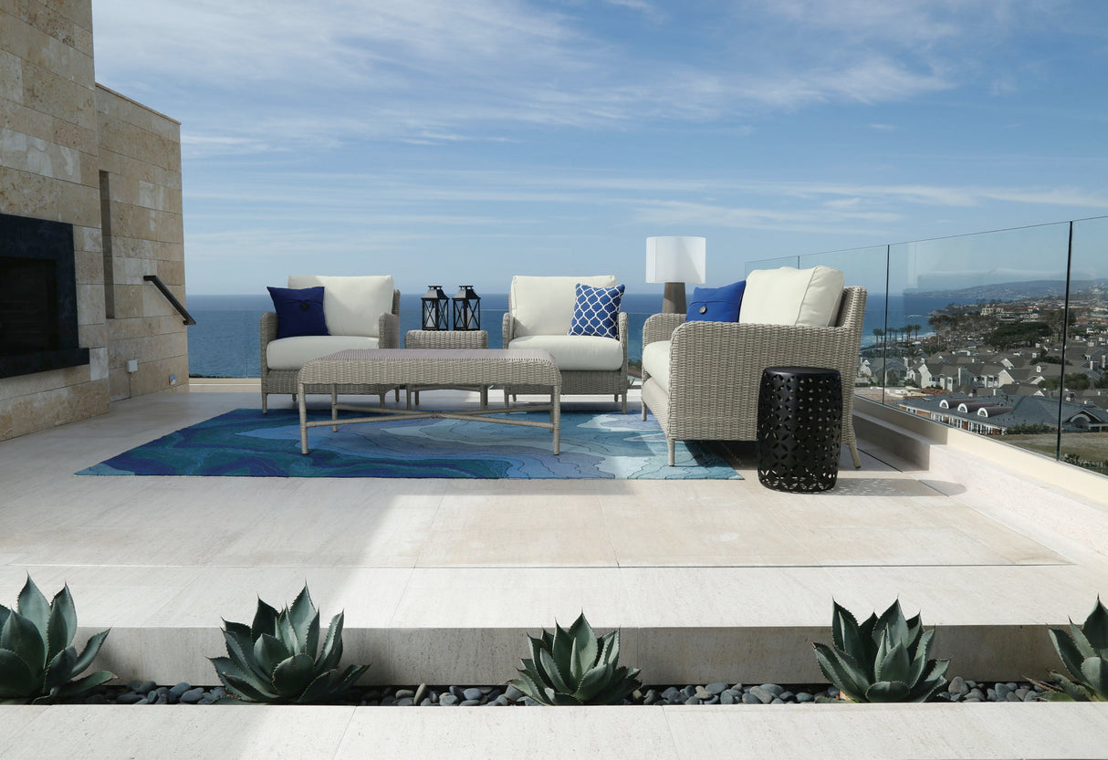 Manhattan - Club Chair, With Self Welt - Linen Canvas