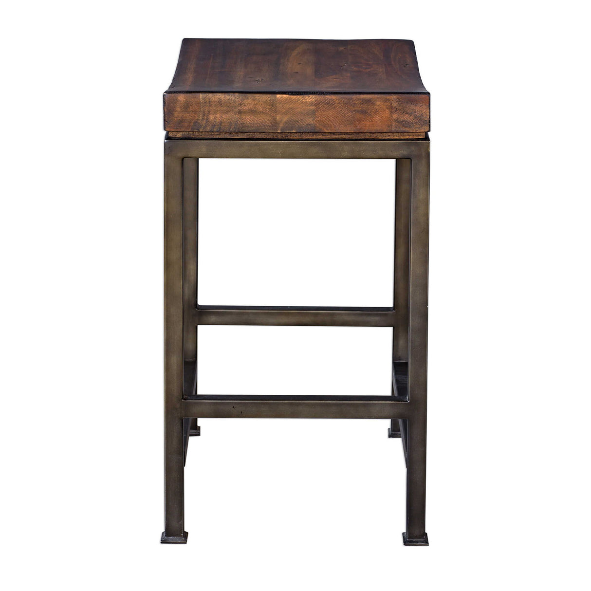 Beck - Wood Counter Stool - Brown, Dark & Black