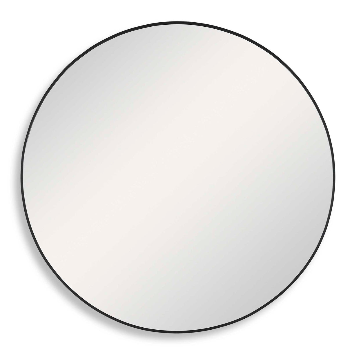 Round Mirror - Satin Black