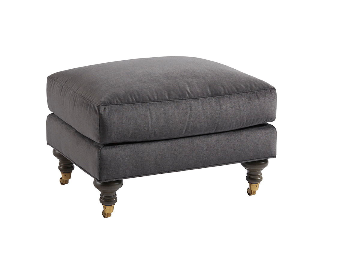 Barclay Butera Upholstery - Oxford Ottoman - Black