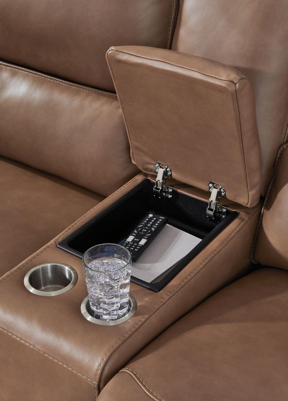 DeepWakes - Power Reclining Loveseat / Console / Adjustable Headrest