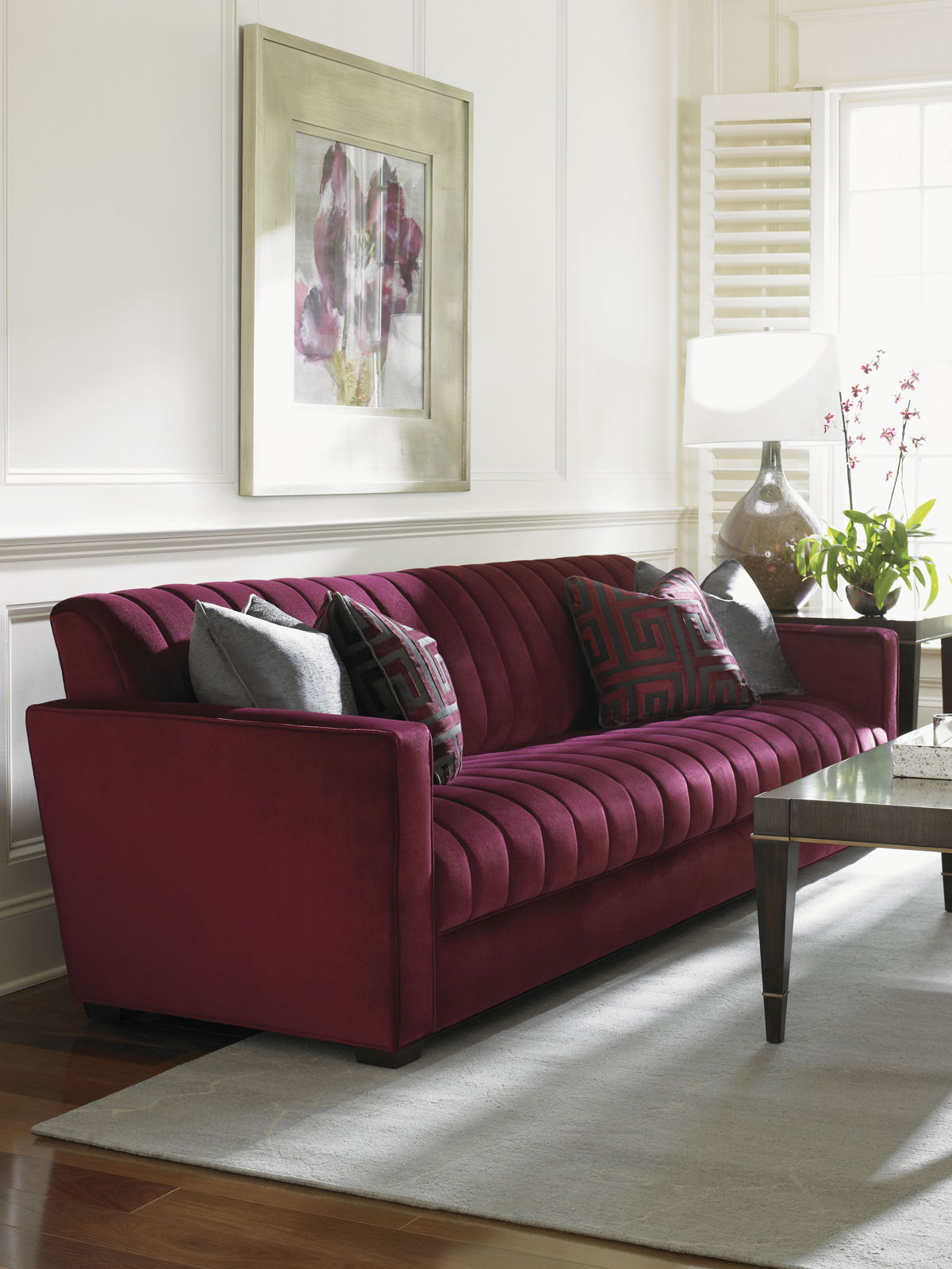 Tower Place - Hancock Sofa - Purple