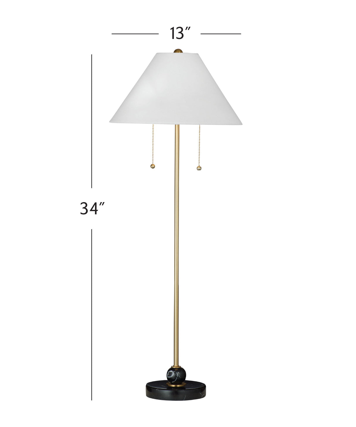 Winfield - Table Lamp - White / Brass