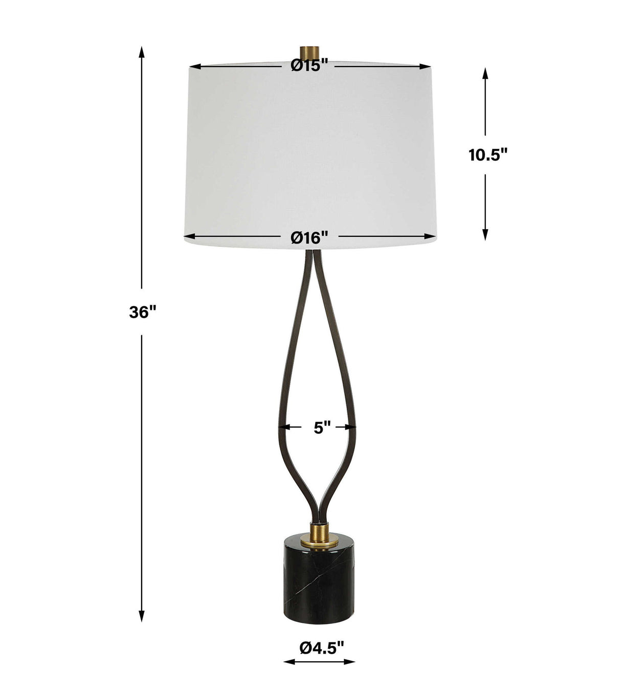 Separate - Paths Iron Table Lamp - Dark Gray