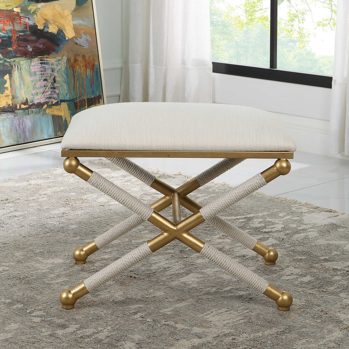 Socialite - Small Bench - Beige