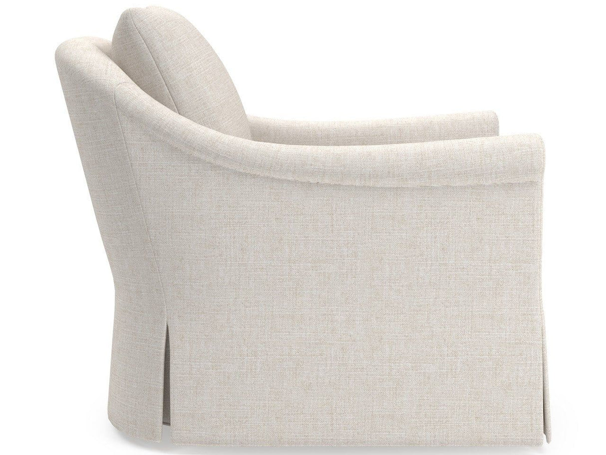 Rowan - Skirted Swivel Chair, Special Order - White