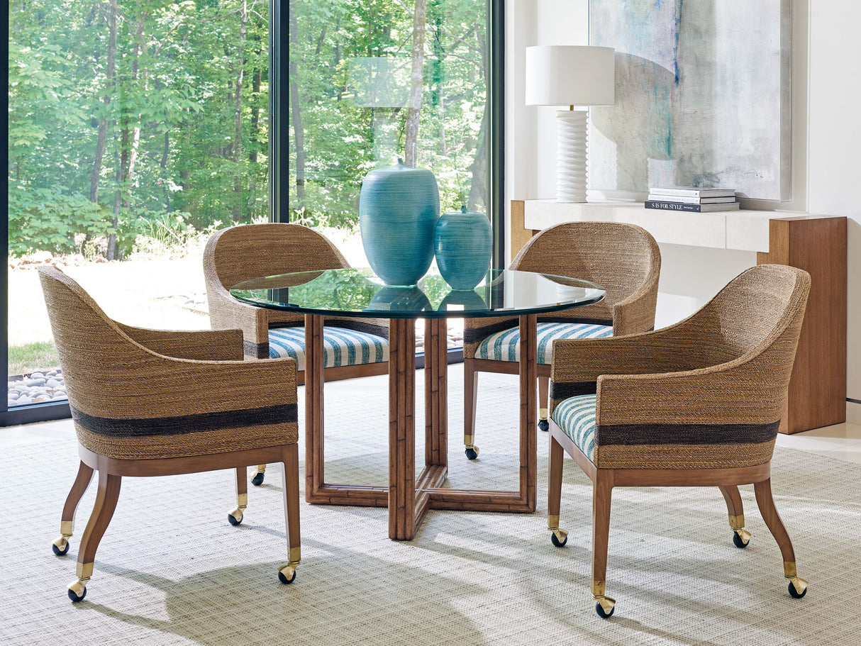 Palm Desert - Dorian Woven Arm Chair - Dark Brown