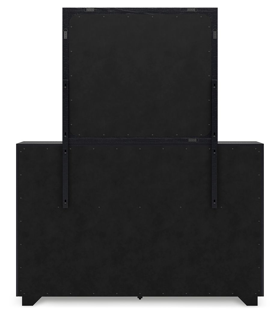 Londer - Dresser And Mirror - Black