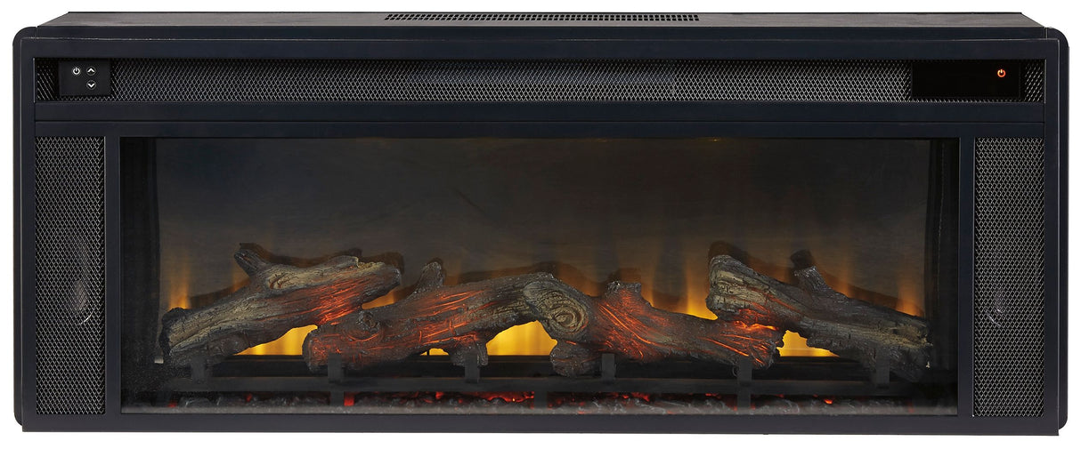 Entertainment Accessories - Fireplace Insert - Rectangular - Black