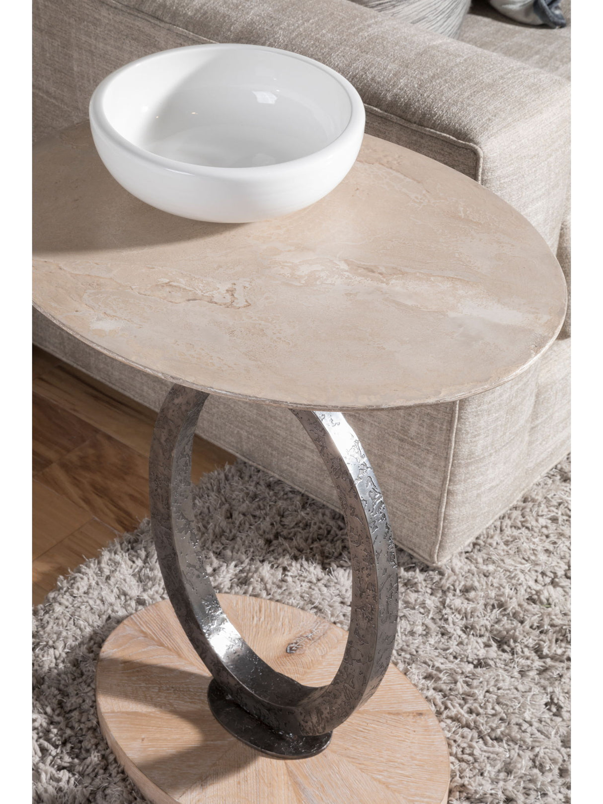 Signature Designs - Clement Oval Spot Table - Gray