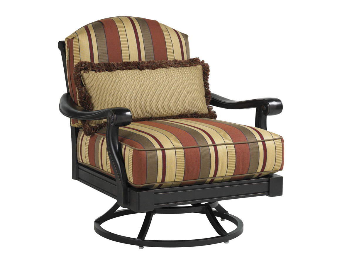 Kingstown Sedona - Swivel Lounge Chair - Dark Brown / Light Brown