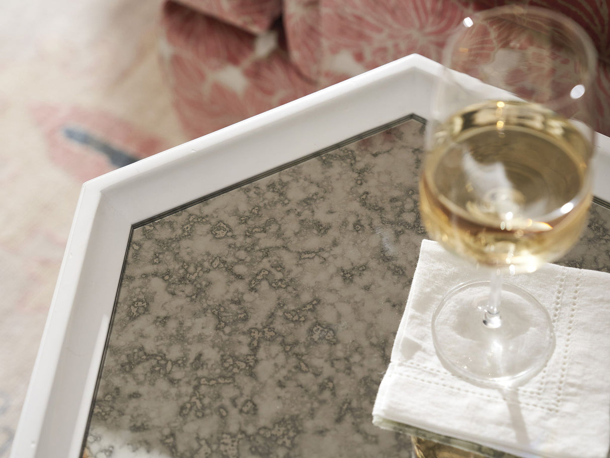 Villa Blanca - Bilbao Hexagonal End Table With Accents