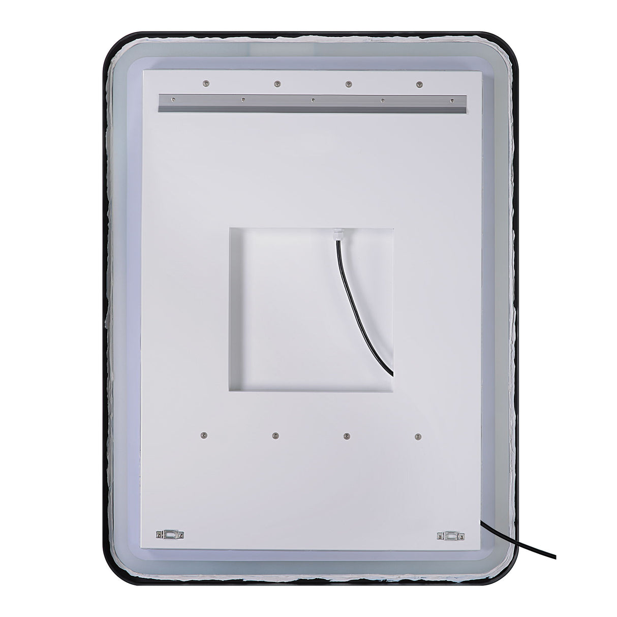 Crofton - Lighted Nickel Vanity Mirror - Gray