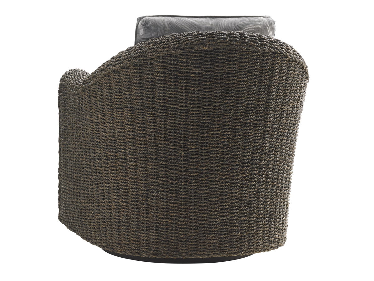 Oyster Bay - Seabury Swivel Chair - Dark Gray / Gray