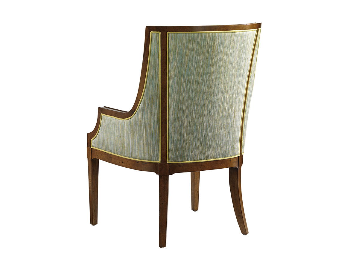Ivory Key - Aqua Bay Chair - Dark Brown / Green