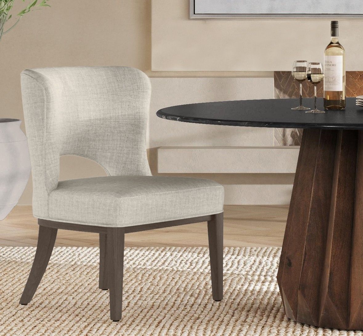 Trevino - Dining Chair (Set of 2) - Clarkson's Sand / Chestnut Brown