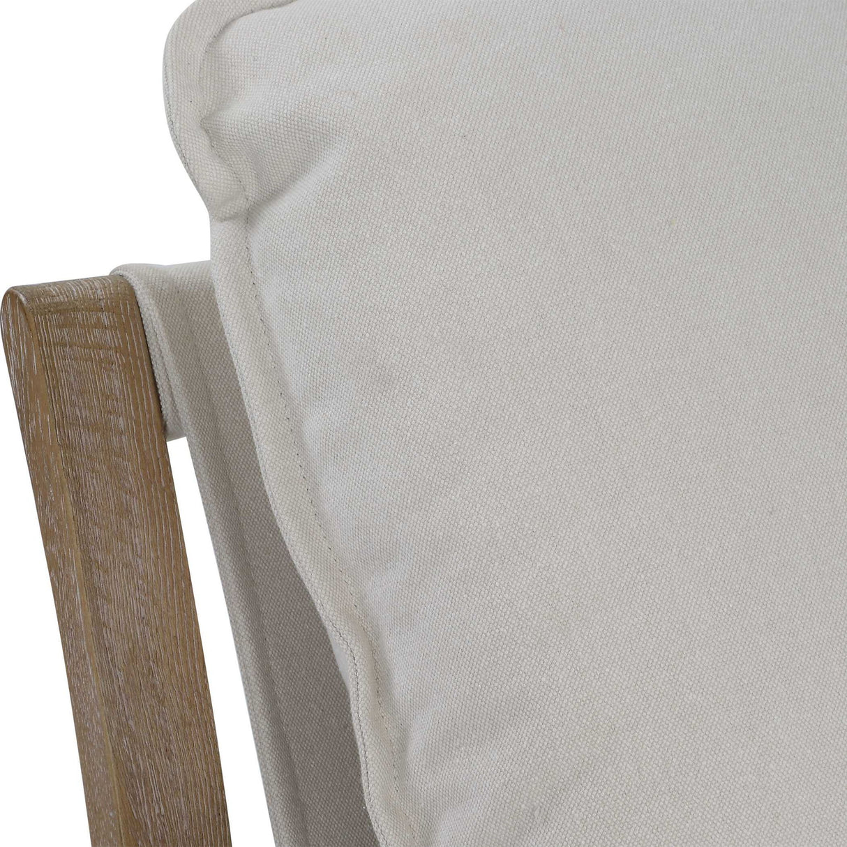 Melora - Solid Oak Accent Chair - Beige