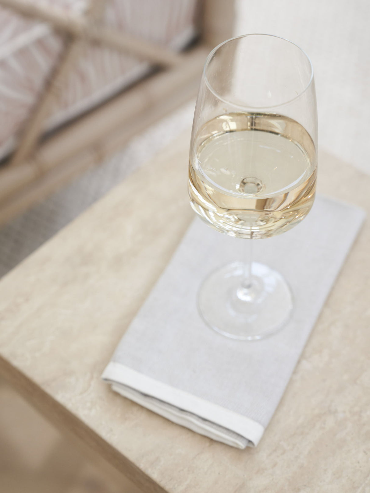 Sunset Key - Shea Faceted Accent Table - Beige