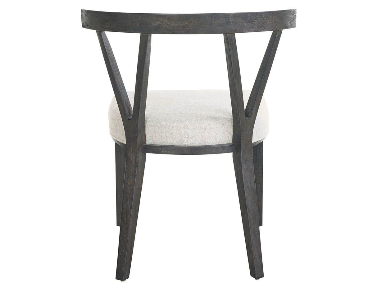 Dwell - Basalt Side Chair - Dark Gray / White