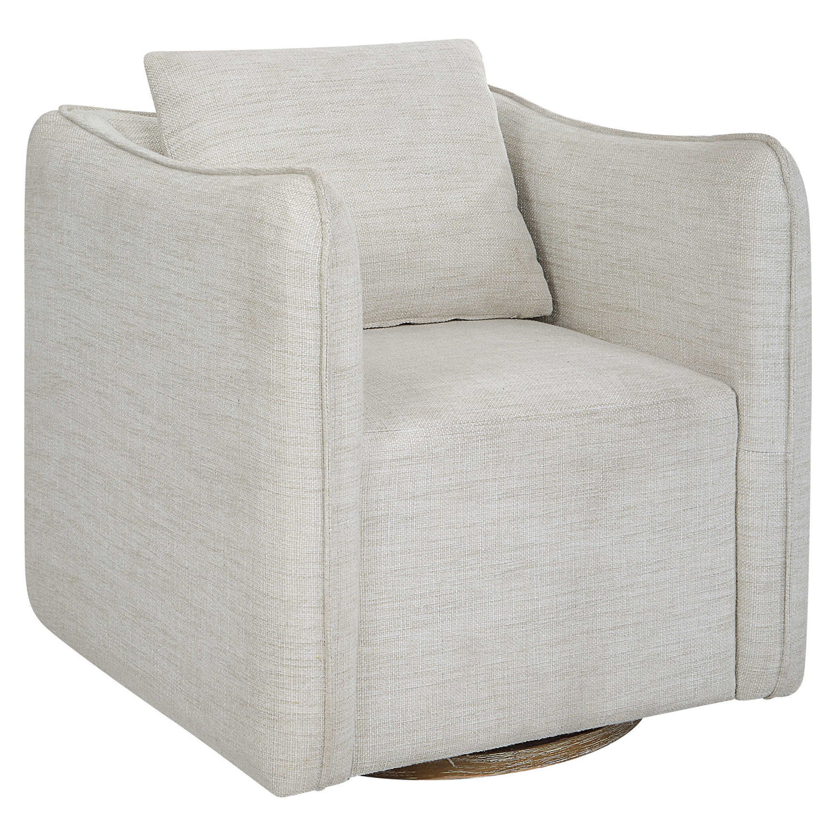 Corben - Swivel Armchair - Silver