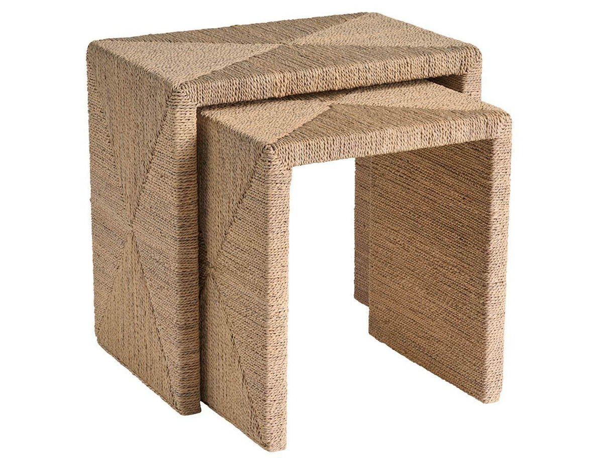 Oasis - Abaca Nesting Tables - Beige