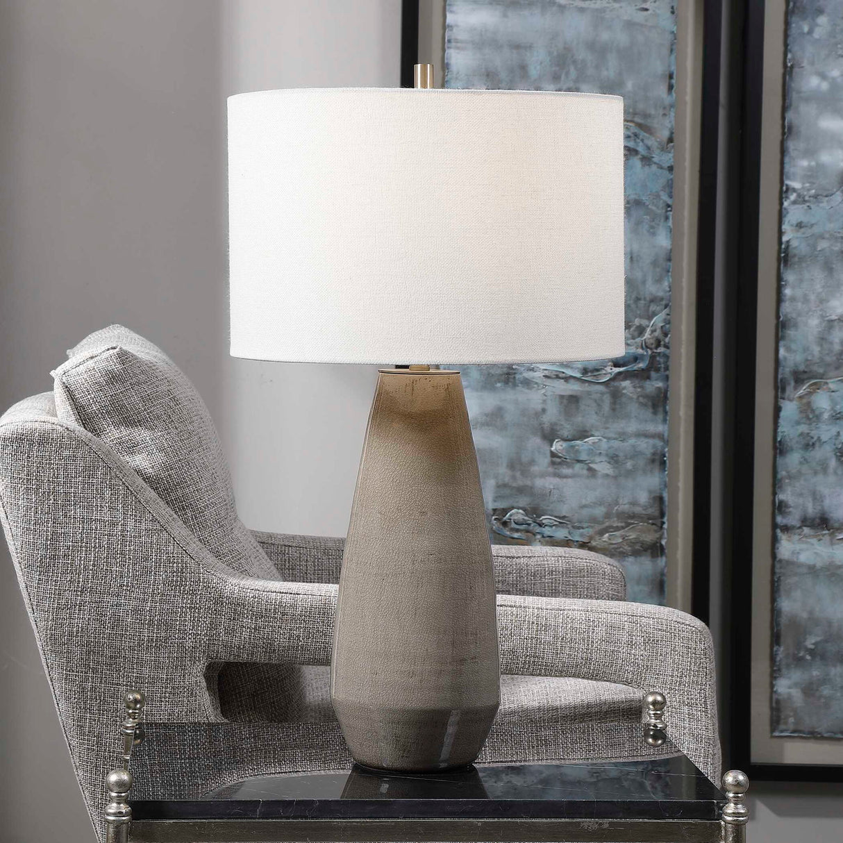 Volterra - Table Lamp - Taupe-gray