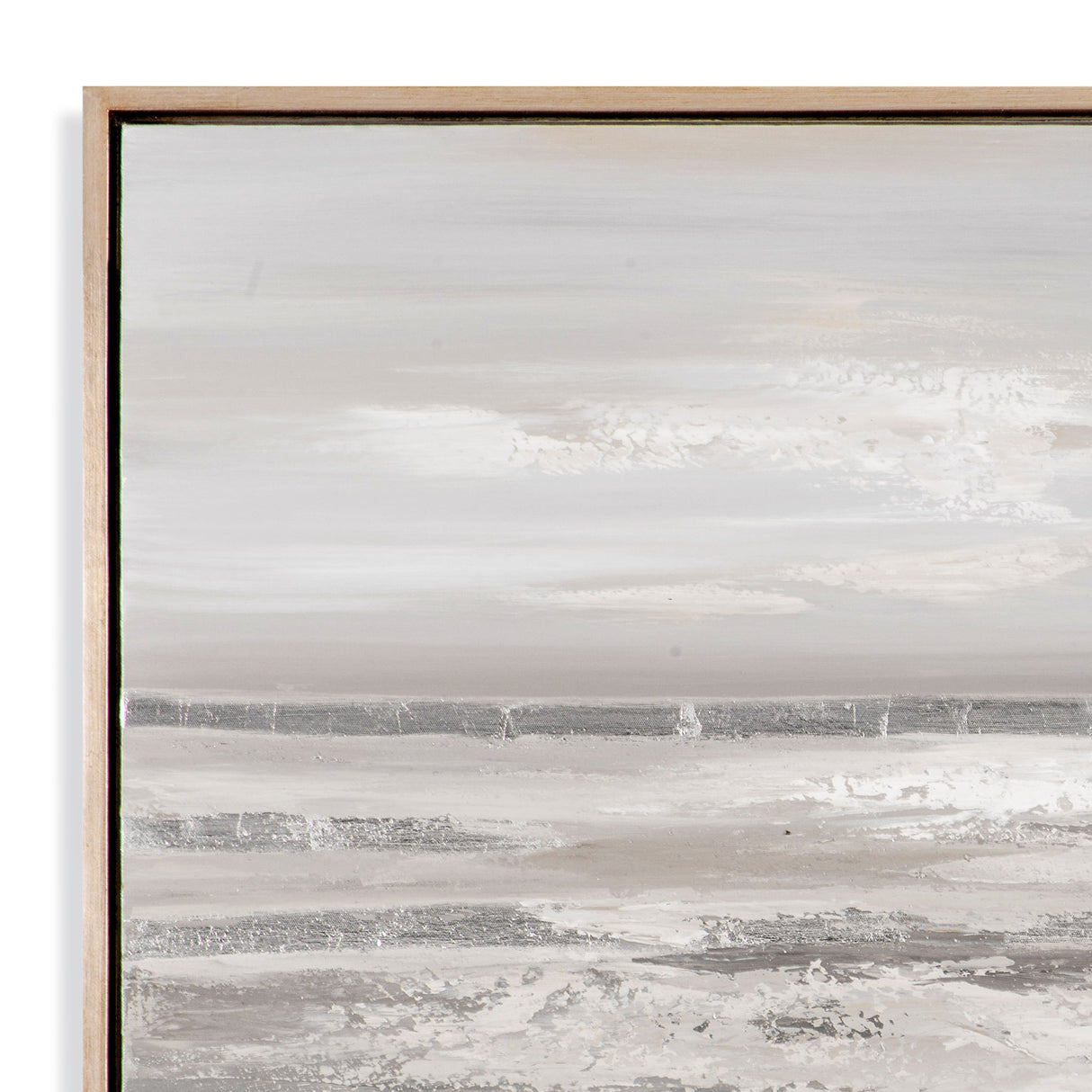Silver Landscape Canvas Art - Gray
