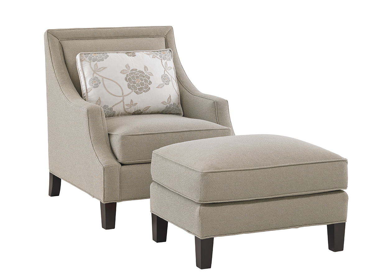 Kensington Place - Bradley Ottoman - Gray