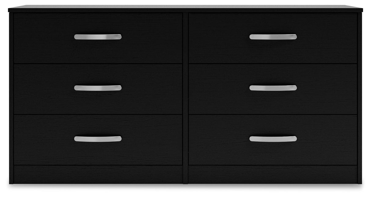 Finch - Six Drawer Dresser - 29'' Height - Black