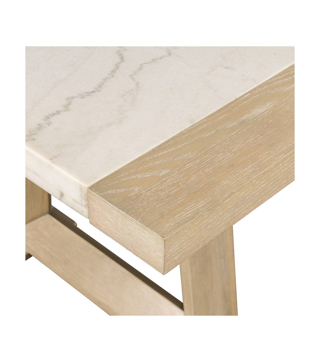 Trifecta - Dining Table - Driftwood Cerused Oak