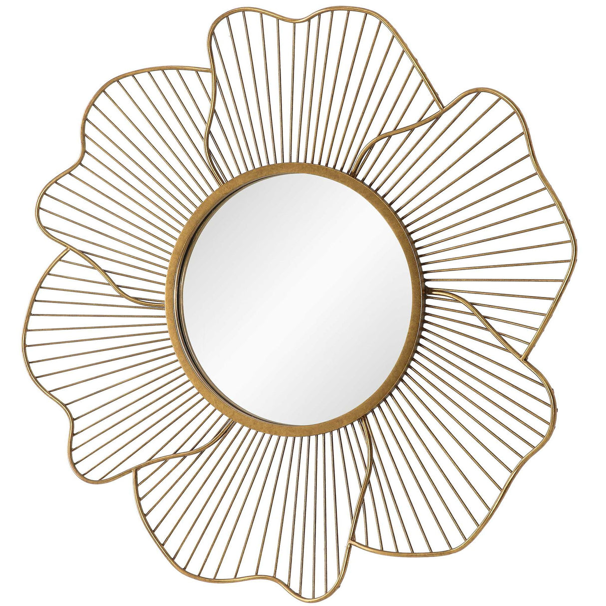 Blossom - Gold Floral Mirror