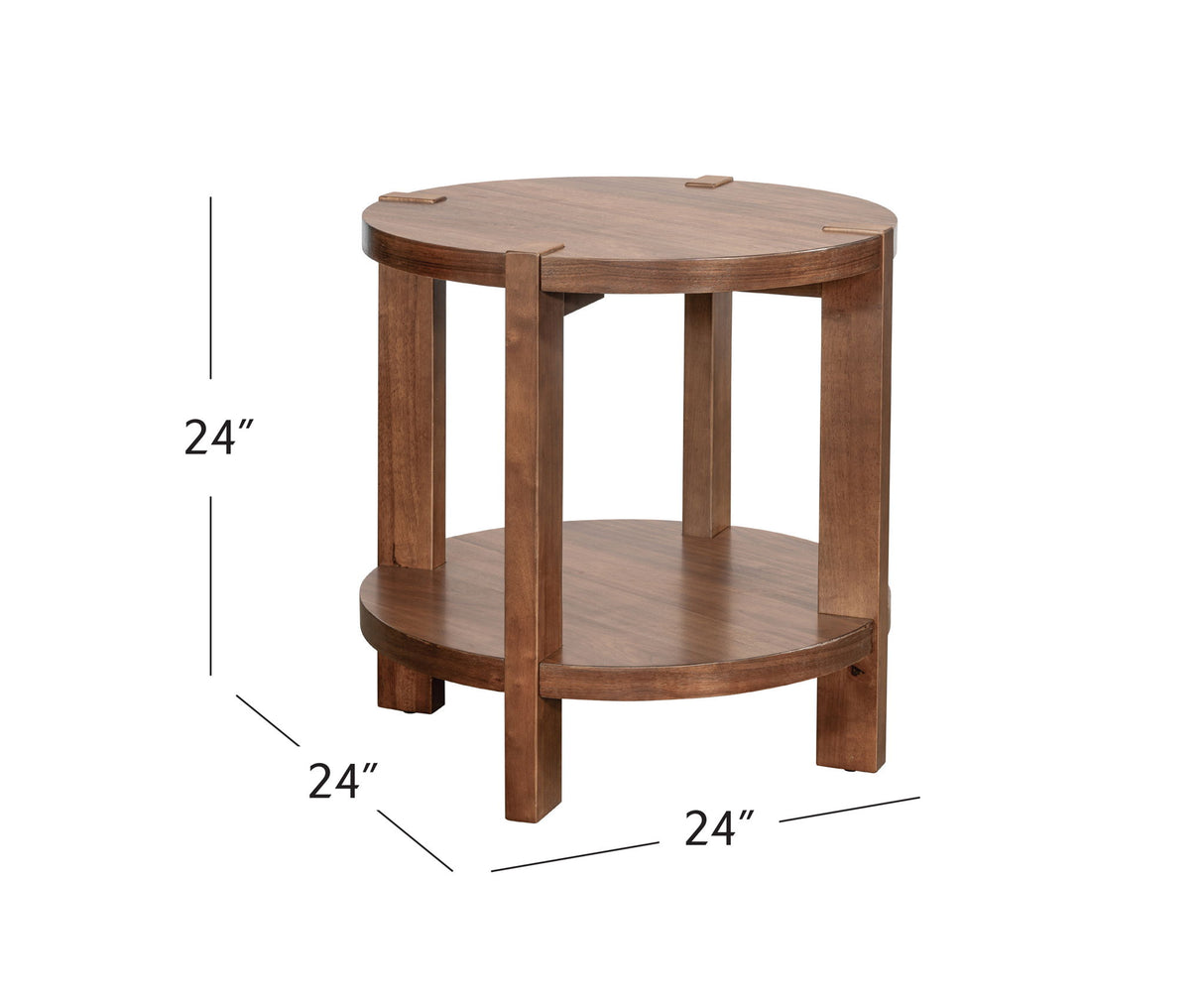 Winston - End Table - Warm Walnut