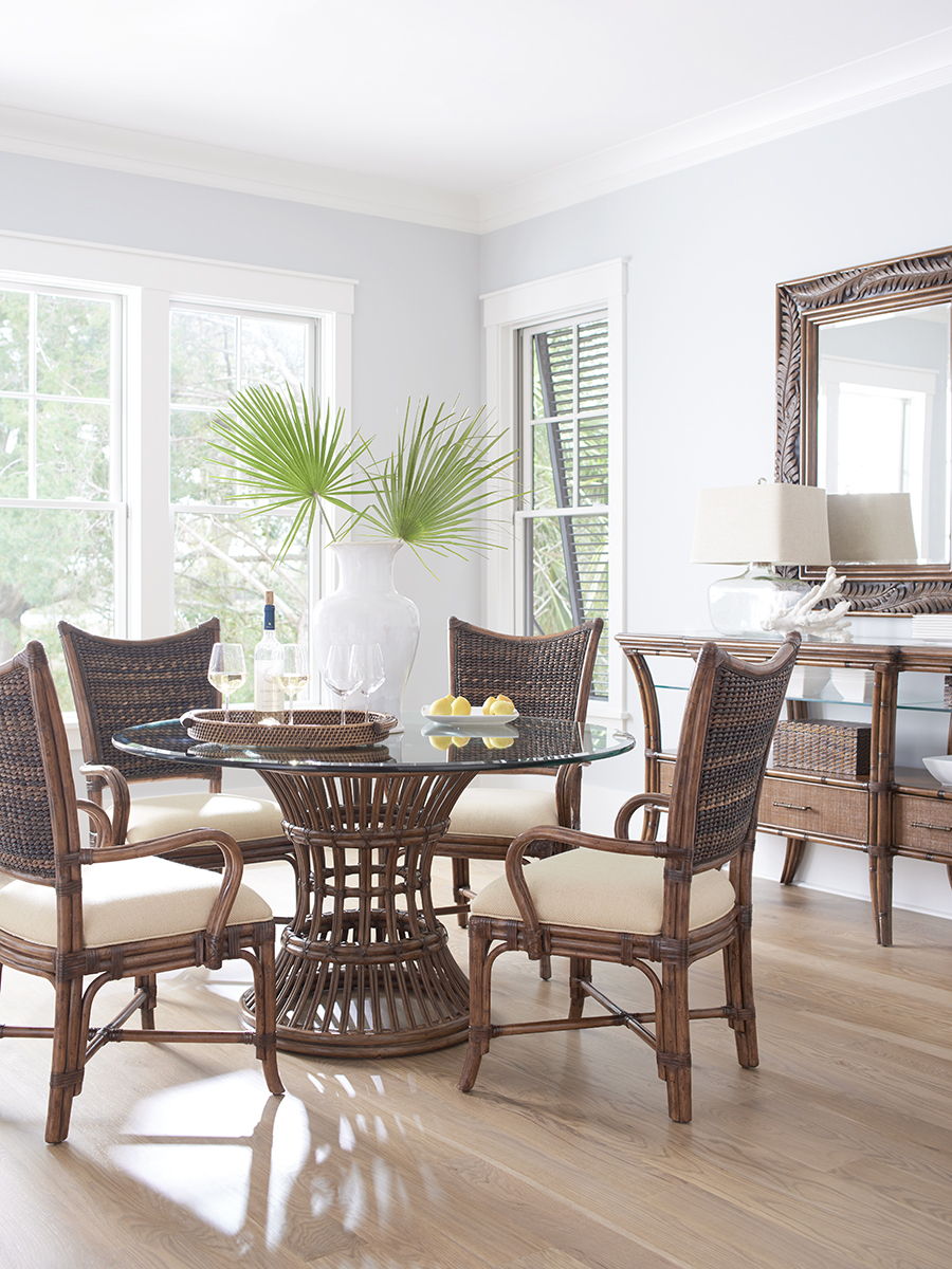 Bali Hai - Seabrook Landscape Mirror - Dark Brown