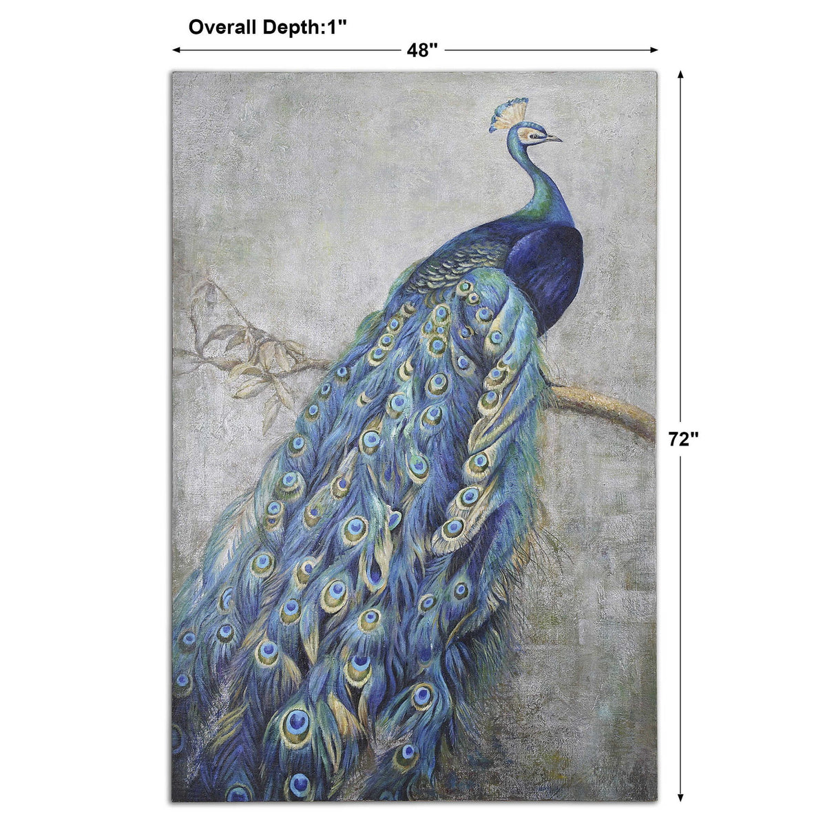 Proud Papa - Hand Painted Art - Blue