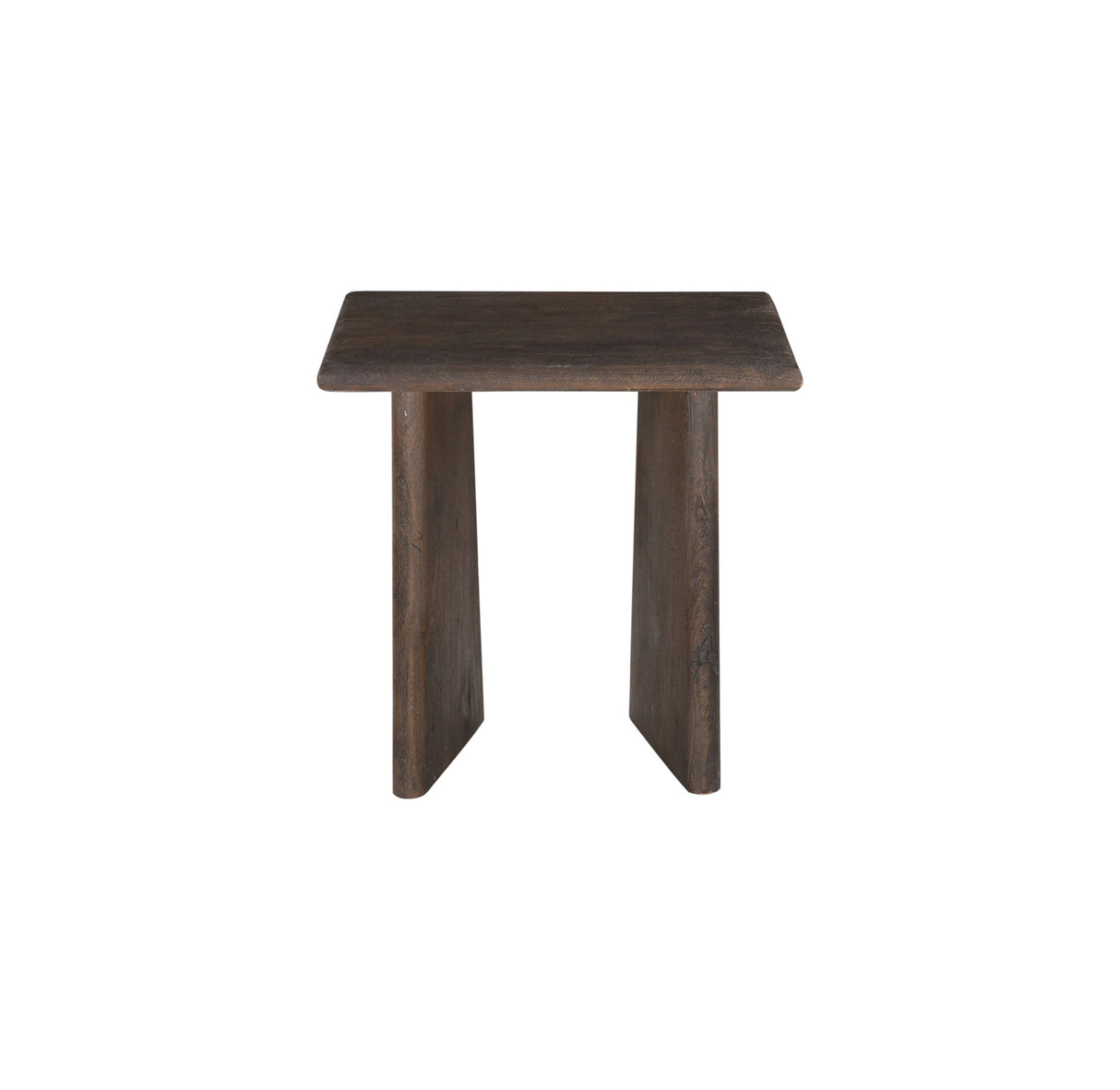 Lasso - Square End Table - Antique Natural Mango With Sandblasting