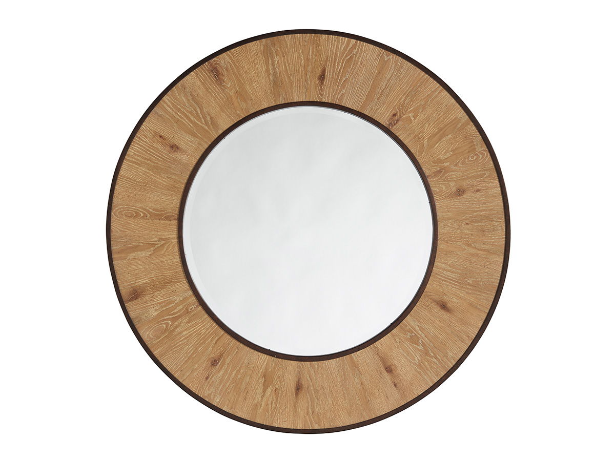 Los Altos - Carins Round Mirror - Light Brown