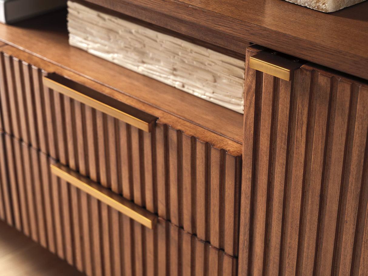 La Costa - Crescent Bay Media Console - Dark Brown