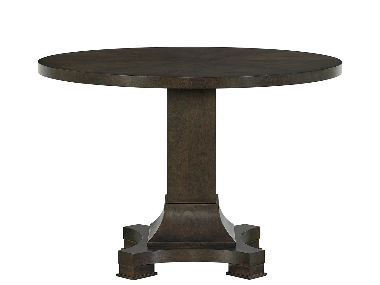 Fenwick - Pedestal Table - Dark Brown