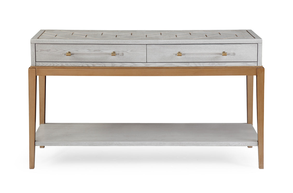 Perrine - Console Table - Silver / Gold