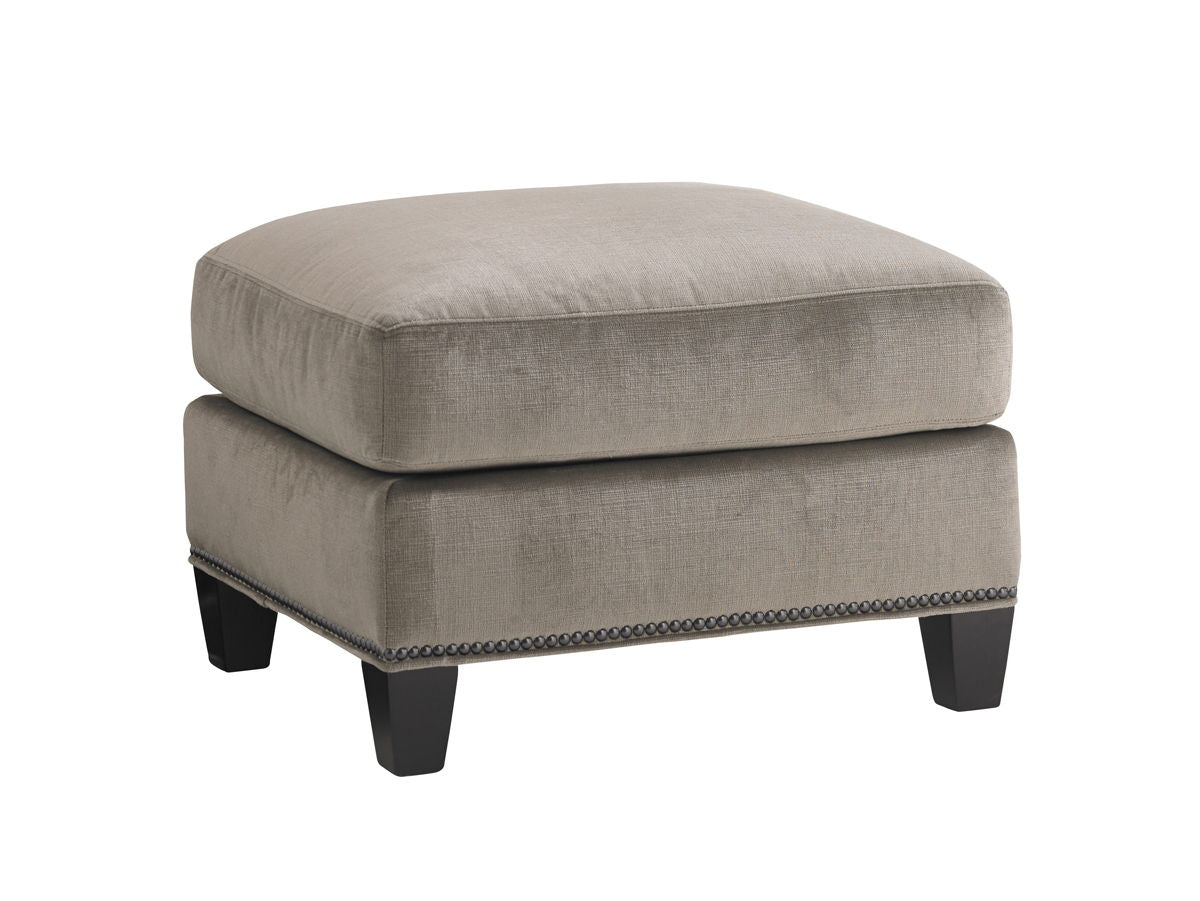 Lexington Upholstery - Strada Ottoman - Dark Gray