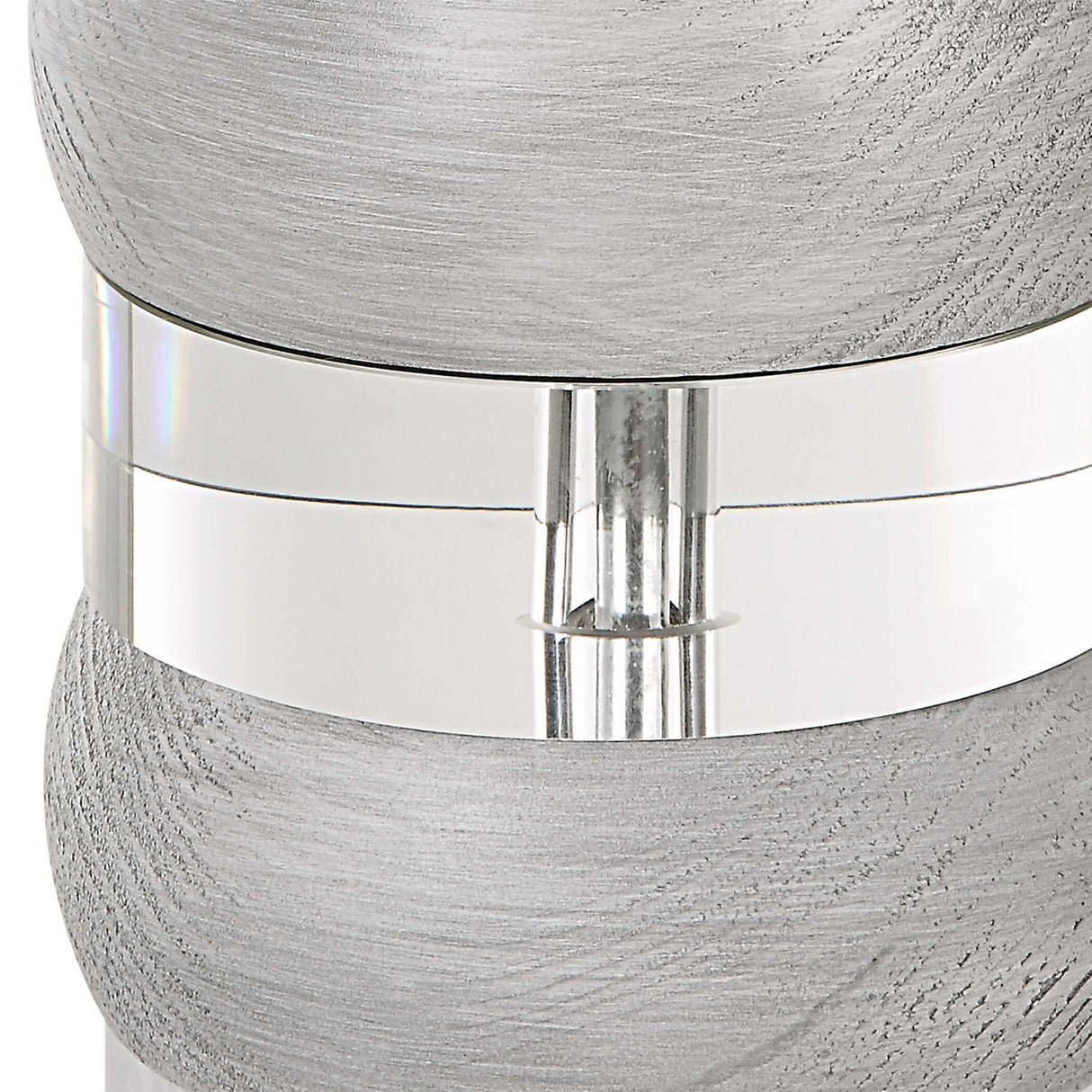 Band Together - Crystal & Wood Table Lamp