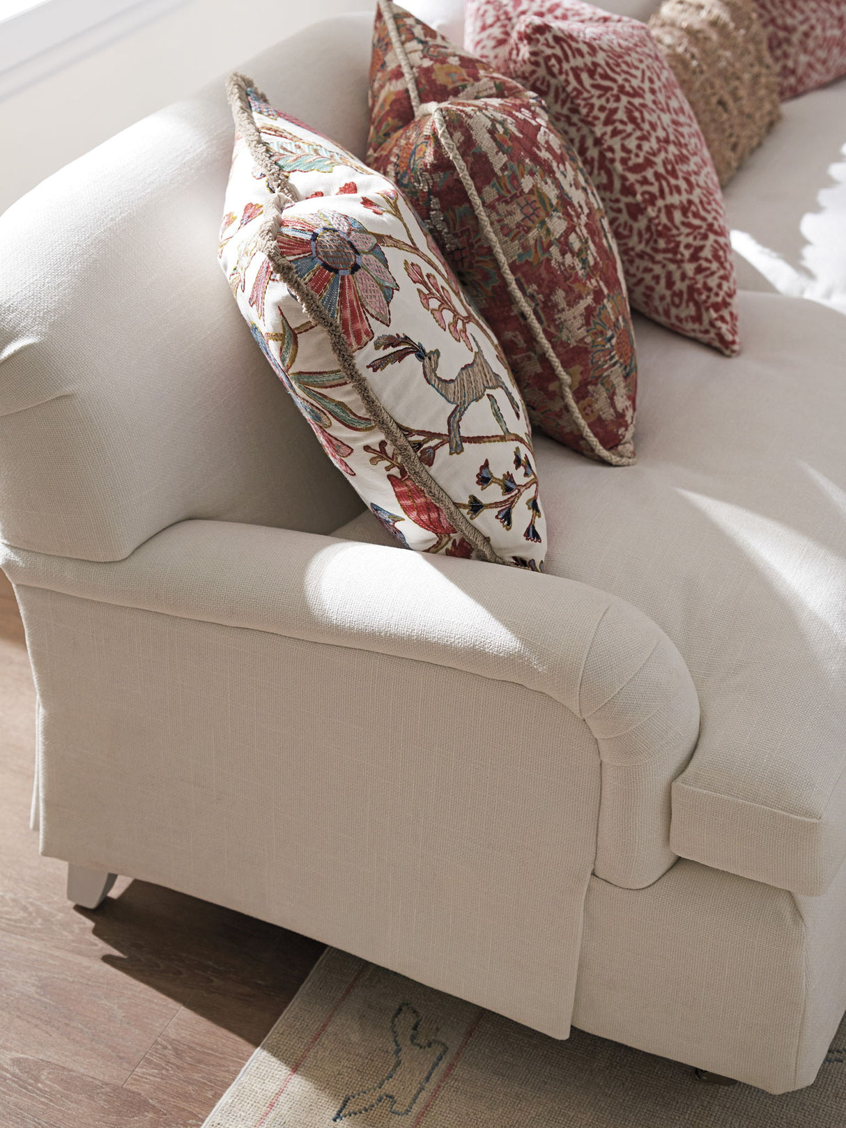 Barclay Butera Upholstery - Athos Sofa With Pewter Casters