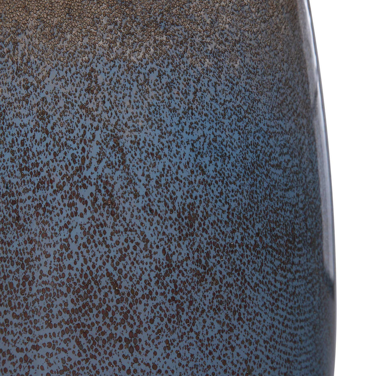 Ione - Seeded Glass Vases, Set Of 2 - Blue